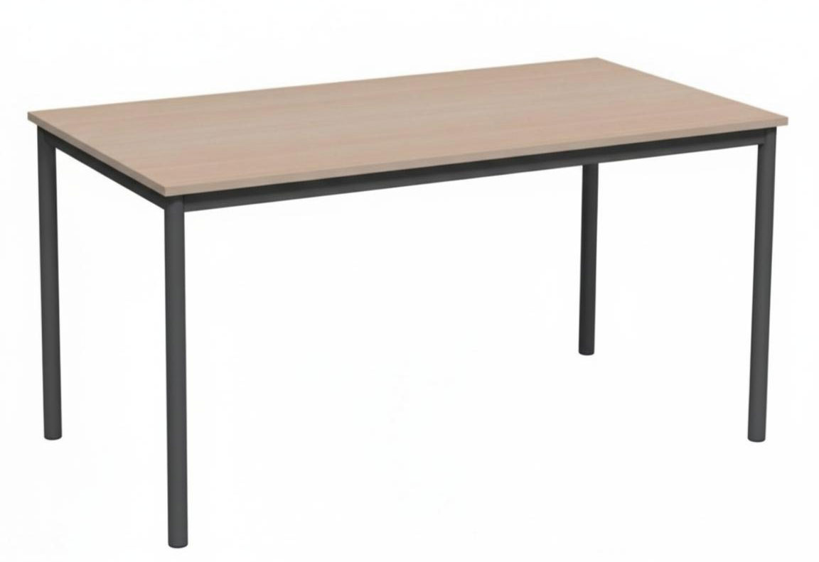 Стіл для їдальні прямокутний 6-місний, 1500х800х760 мм, на посиленому металевому каркасі (ЛЕОНТЕК) (30100)